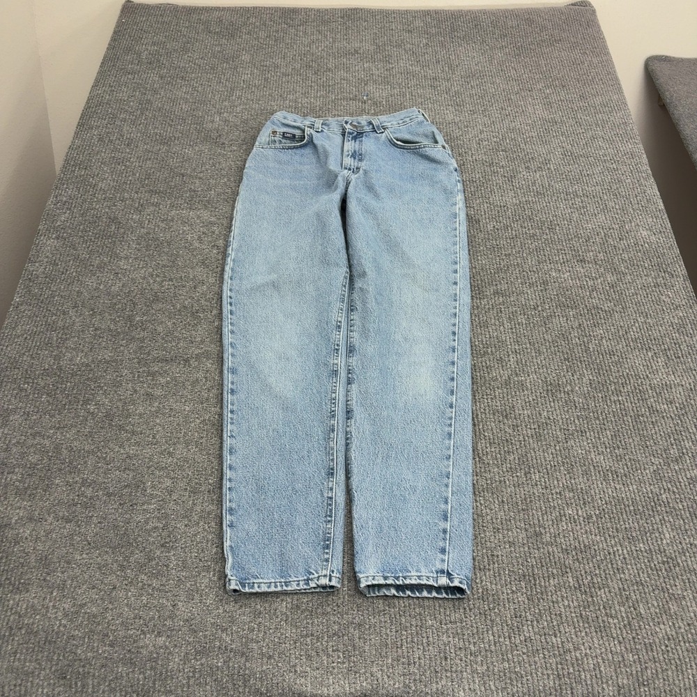 Vintage Lee Jeans Womens 27 Light Wash Cotton High Waist Mom Jeans Retro 90s